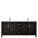 Daria 80 Inch Double Bathroom Vanity in Dark Espresso - 74