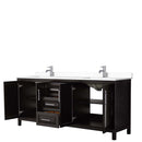 Daria 80 Inch Double Bathroom Vanity in Dark Espresso - 73