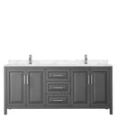 Daria 80 Inch Double Bathroom Vanity in Dark Gray - 12