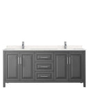 Daria 80 Inch Double Bathroom Vanity in Dark Gray - 32