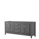 Daria 80 Inch Double Bathroom Vanity in Dark Gray