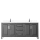 Daria 80 Inch Double Bathroom Vanity in Dark Gray - 74