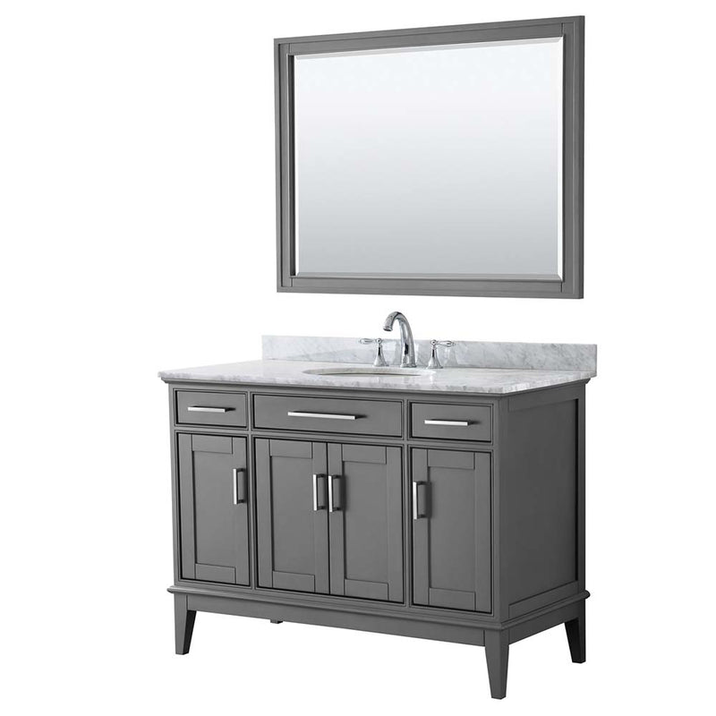 Margate 48 Inch Single Bathroom Vanity in Dark Gray - 7