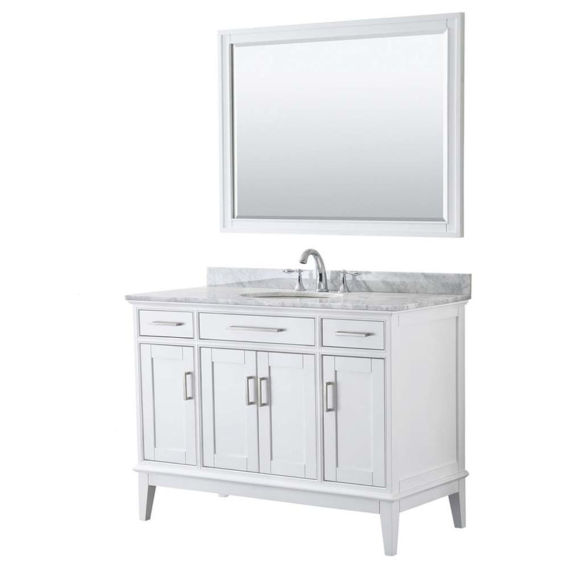 Margate 48 Inch Single Bathroom Vanity in White - 7