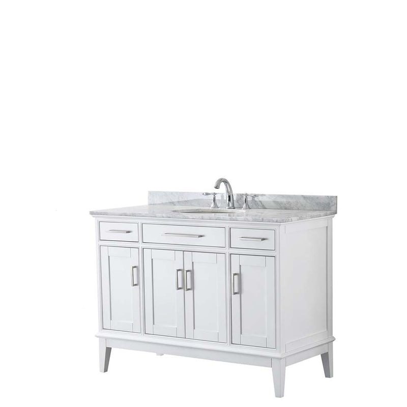 Margate 48 Inch Single Bathroom Vanity in White - 4