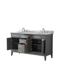 Margate 60 Inch Double Bathroom Vanity in Dark Gray - 5