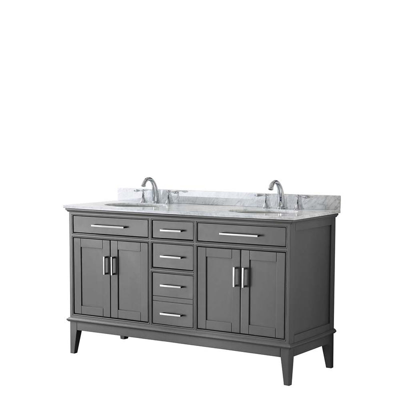 Margate 60 Inch Double Bathroom Vanity in Dark Gray - 4