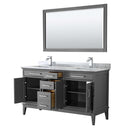 Margate 60 Inch Double Bathroom Vanity in Dark Gray - 15