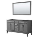Margate 60 Inch Double Bathroom Vanity in Dark Gray - 2