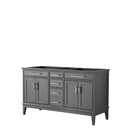 Margate 60 Inch Double Bathroom Vanity in Dark Gray