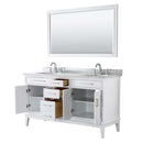 Margate 60 Inch Double Bathroom Vanity in White - 8