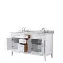 Margate 60 Inch Double Bathroom Vanity in White - 5