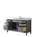 Margate 60 Inch Single Bathroom Vanity in Dark Gray - 5