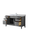 Margate 60 Inch Single Bathroom Vanity in Dark Gray - 12