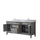 Margate 72 Inch Double Bathroom Vanity in Dark Gray - 5