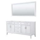 Margate 72 Inch Double Bathroom Vanity in White - 2