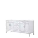 Margate 72 Inch Double Bathroom Vanity in White