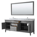 Margate 80 Inch Double Bathroom Vanity in Dark Gray - 8