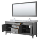 Margate 80 Inch Double Bathroom Vanity in Dark Gray - 15