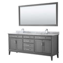 Margate 80 Inch Double Bathroom Vanity in Dark Gray - 14