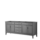 Margate 80 Inch Double Bathroom Vanity in Dark Gray