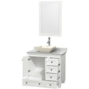 Acclaim 36 Inch Single Bathroom Vanity in White - 18