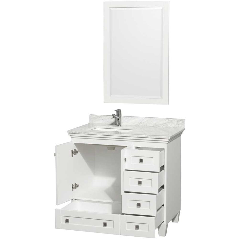 Acclaim 36 Inch Single Bathroom Vanity in White - 26