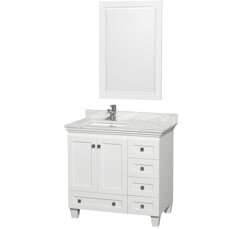 Acclaim 36 Inch Single Bathroom Vanity in White - 25