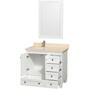 Acclaim 36 Inch Single Bathroom Vanity in White - 14