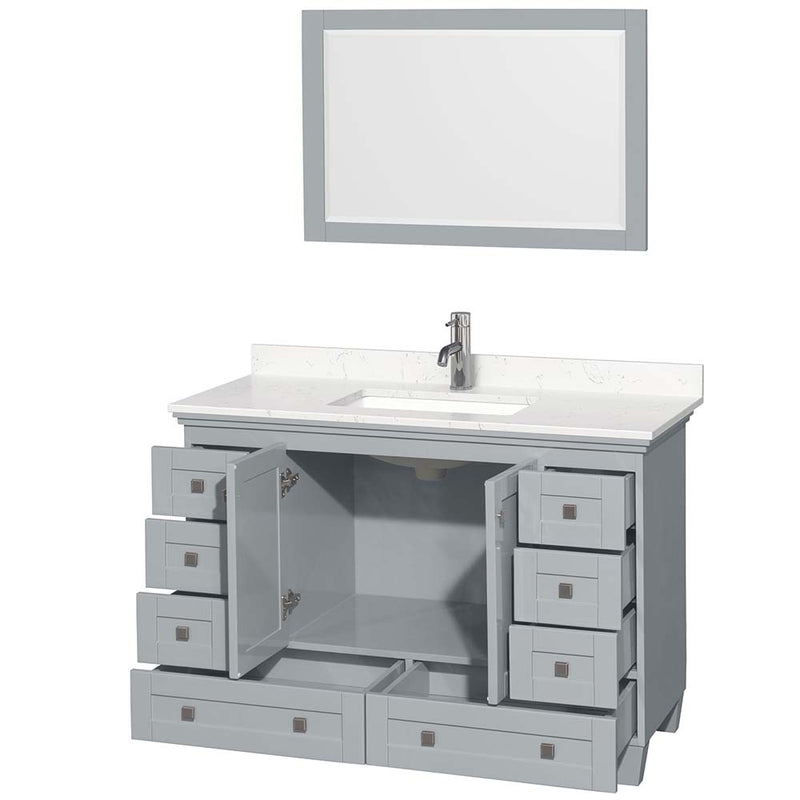Acclaim 48 Inch Single Bathroom Vanity in Oyster Gray - 5