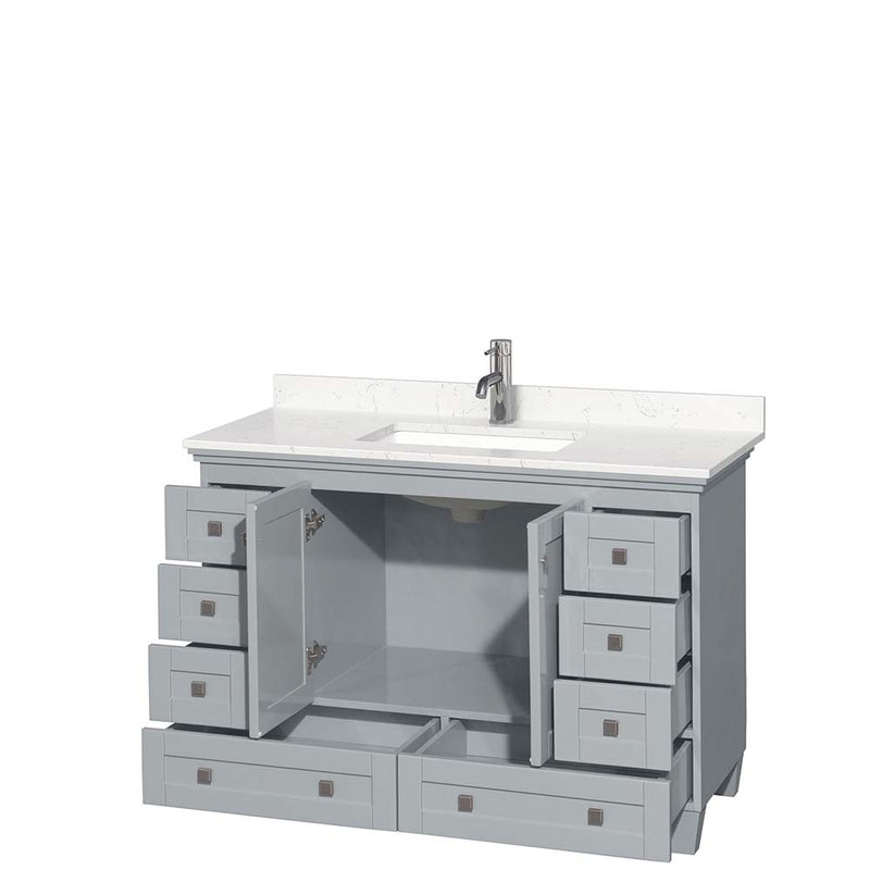 Acclaim 48 Inch Single Bathroom Vanity in Oyster Gray - 2