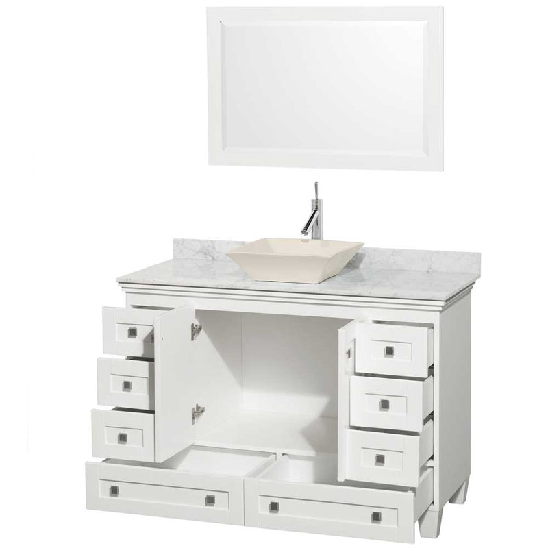 Acclaim 48 Inch Single Bathroom Vanity in White - 25