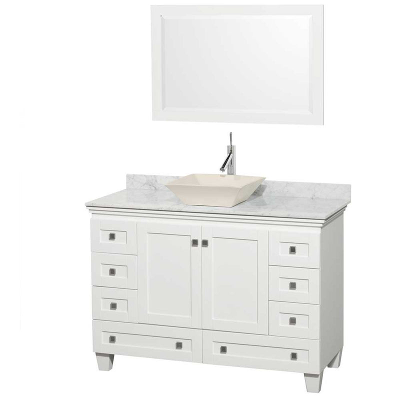 Acclaim 48 Inch Single Bathroom Vanity in White - 24