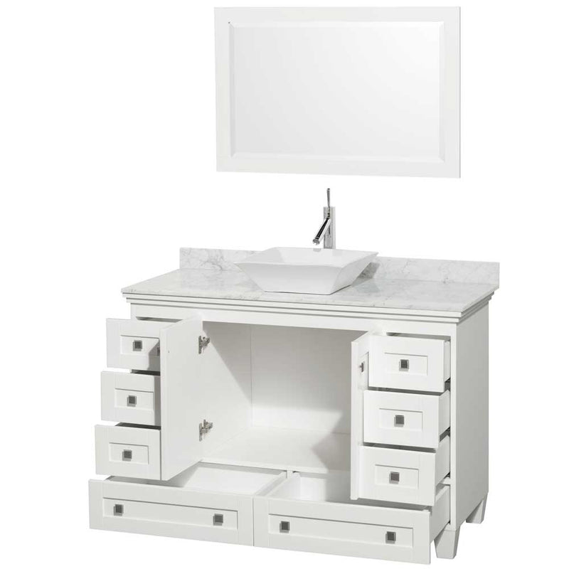 Acclaim 48 Inch Single Bathroom Vanity in White - 29