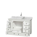 Acclaim 48 Inch Single Bathroom Vanity in White - 27