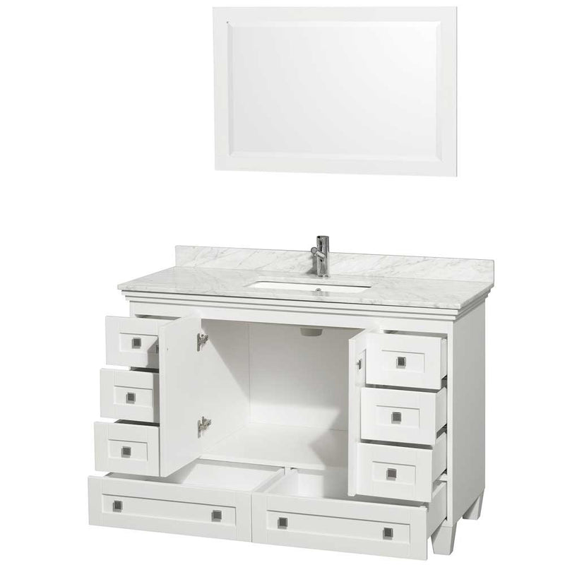 Acclaim 48 Inch Single Bathroom Vanity in White - 33