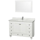 Acclaim 48 Inch Single Bathroom Vanity in White - 32
