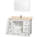Acclaim 48 Inch Single Bathroom Vanity in White - 14