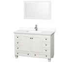 Acclaim 48 Inch Single Bathroom Vanity in White - 37