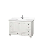 Acclaim 48 Inch Single Bathroom Vanity in White - 34