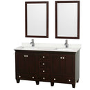 Acclaim 60 Inch Double Bathroom Vanity in Espresso - 18