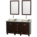 Acclaim 60 Inch Double Bathroom Vanity in Espresso - 24