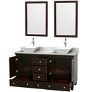 Acclaim 60 Inch Double Bathroom Vanity in Espresso - 29