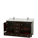 Acclaim 60 Inch Double Bathroom Vanity in Espresso - 31