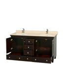 Acclaim 60 Inch Double Bathroom Vanity in Espresso - 12