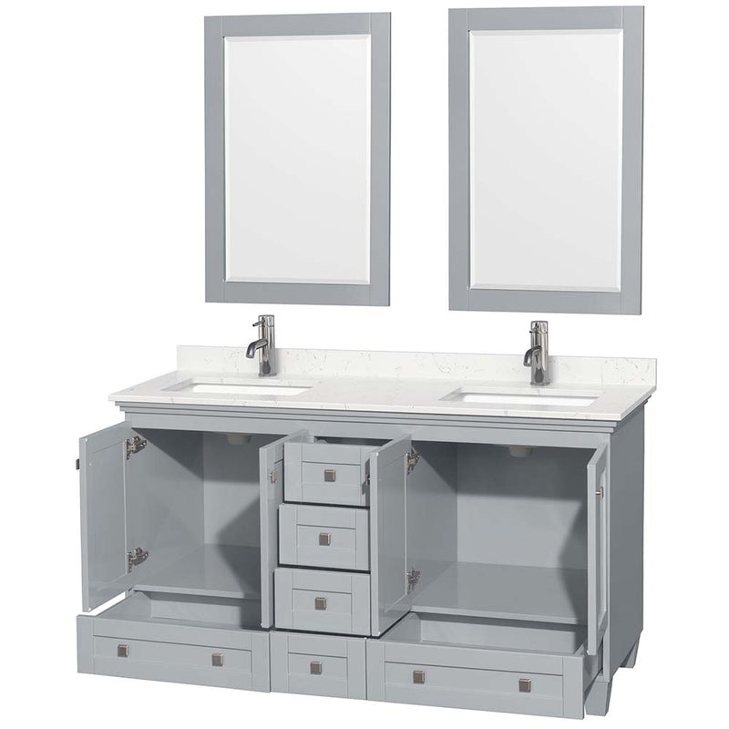 Acclaim 60 Inch Double Bathroom Vanity in Oyster Gray - 5