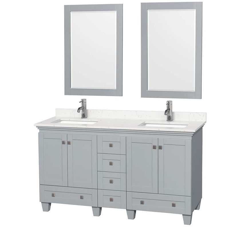 Acclaim 60 Inch Double Bathroom Vanity in Oyster Gray - 4