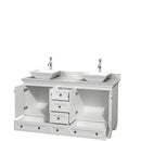 Acclaim 60 Inch Double Bathroom Vanity in White - 27