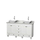 Acclaim 60 Inch Double Bathroom Vanity in White - 26