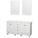 Acclaim 60 Inch Double Bathroom Vanity in White - 2